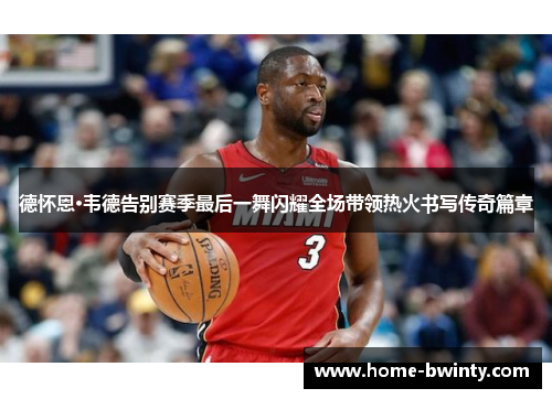 德怀恩·韦德告别赛季最后一舞闪耀全场带领热火书写传奇篇章
